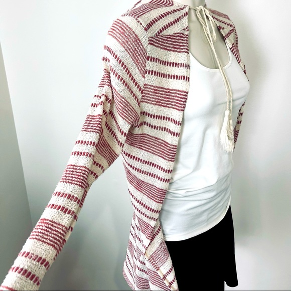 Charlotte Russe Sweaters - CHARLOTTE RUSSE cardigan sweater OPEN FRONT long sleeves DRAPE FRONT tassel M